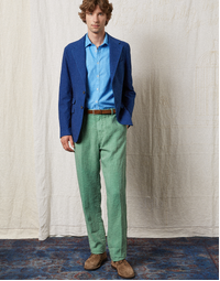 MASSIMO ALBA | Canary Linen Shirt | Sky