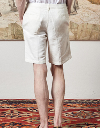 Vela Cotton Linen Shorts T2159 Bianco (48)