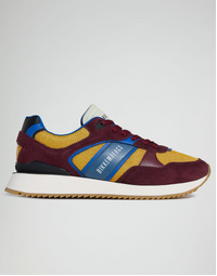 Men's Puyol Lace Up Sneakers in Cherry Size 40