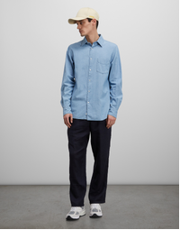 Sedici Cotton Chambray Shirt Light Denim (40)
