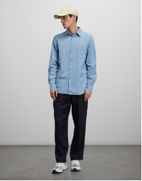 Sedici Cotton Chambray Shirt Light Denim (40)