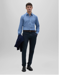 Sedici Cotton Chambray Shirt Medium Denim (43)
