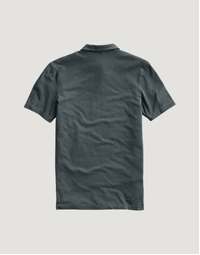 Sueded Jersey Polo Asphalt Pigment (0)