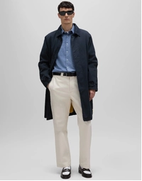 Comma Cotton Chambray Shirt Medium Denim (39)