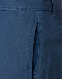 Winch Panama Cotton Linen Trouser T2159 Oltremare (48)