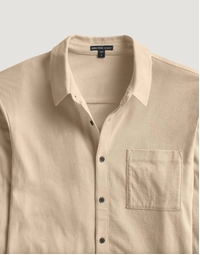 Long Sleeve Clean Finish Jersey Shirt Light Khaki (0)