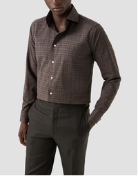 Check Signature Flannel Shirt Brown (39)