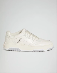 Men's B4sk3t Lace Up Sneakers in Off White Size 40