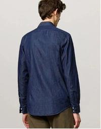 Canary Cotton Denim Shirt T4718 Blue (S)