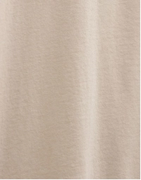 Short Sleeve Cotton T-Shirt Latte Pigment (1)