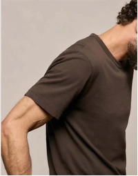 Short Sleeve Crew Neck Bark Pigment (1)