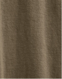 Short Sleeve Crew Neck T-shirt Light Olive Pigment (1)
