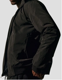 Recycled Twill Bomber Jacket Black (1)
