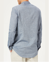 Noto Grandad Collar Shirt T4182 Avio (S)