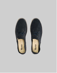 Men's Espadrille Leather Shoe Navy 41