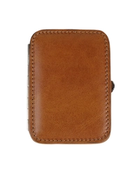 F.HAMMANN | Leather Cufflinks Box Small | Tan