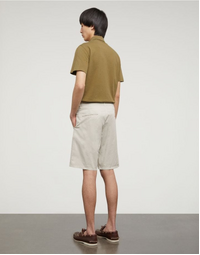 Aspesi Bermuda Cotton Gabardine Chino Shorts Ghiacco 52