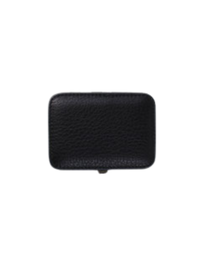 F.HAMMANN | Leather Cufflink Box Small | Black