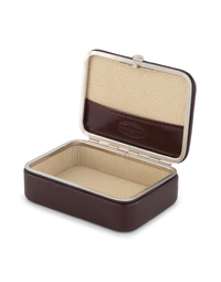 F.HAMMANN | Leather Cufflink Box Small | Marsala