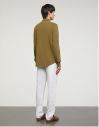 Garment Dyed Cotton Jersey Shirt Military (XL)