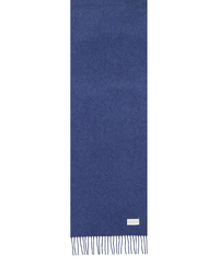 ROBINSON MAN | Woven Cashmere Scarf with Tassels | Blue