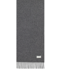 ROBINSON MAN | Woven Cashmere Scarf with Tassels | Grey