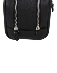 F.HAMMANN | Leather Toiletry Bag | Black