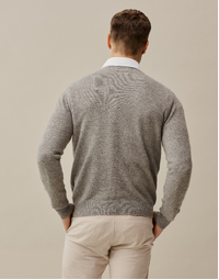Ernest Classic Crew in Mid Grey Small