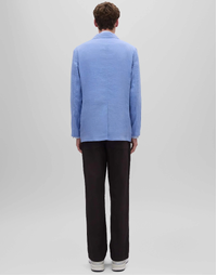 Unlined Garment Dyed Linen Blazer Air Force Blue (XL)