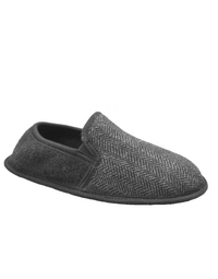 Alto Milano Fish Wool Slippers with Back Mid-Grey