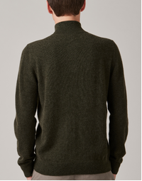 JCK Half-Zip Cashmere Sweater Army (XL)