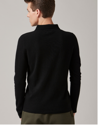 Endeavour Long Sleeve Cashmere Polo Black (S)
