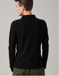 Endeavour Long Sleeve Cashmere Polo Black (S)