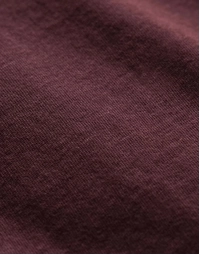 Sueded Jersey Polo Dark Plum Pigment (1)