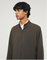 Alvaro Nylon Shirt Jacket Brown (XL)