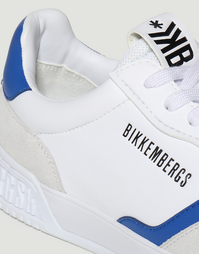 Men's Shaq Lace Up Sneakers in White with Blue Size 40