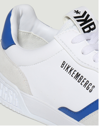 Men's Shaq Lace Up Sneakers in White with Blue Size 40