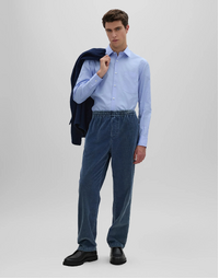 Sedici Classic Cotton Poplin Shirt Sky Blue (40)