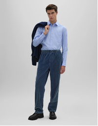 Sedici Classic Cotton Poplin Shirt Sky Blue (40)