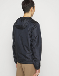 Nylon Jacket with Hood Black (XXL)