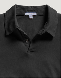 Sueded Jersey Polo Carbon Pigment 2