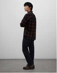 Madras Button-Down Shirt Black Check (M)