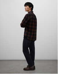 Madras Button-Down Shirt Black Check (M)