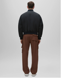Padded Waterproof Reversible Bomber Black (M)