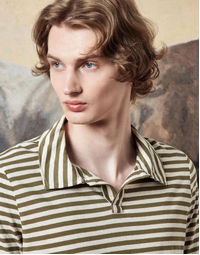 Aruba Short Sleeve Striped Polo J0160 Folglia (S)
