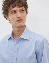 Genova Classic Cotton Shirt T4554 Sky (S)