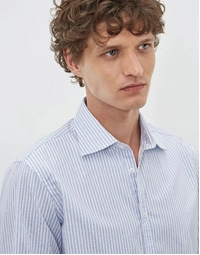 Genova Classic Cotton Shirt T4555 Sky (S)