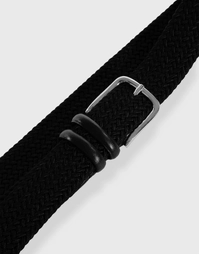 Gavazzeni Marte Elastic Woven Belt Black (95)