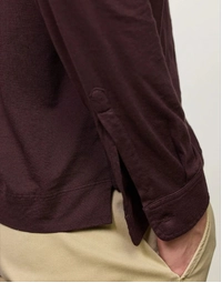 Ischia Cotton Cashmere Polo J0084 Burgundy (S)