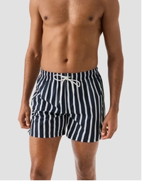 Striped Swim Shorts Dark Blue (S)